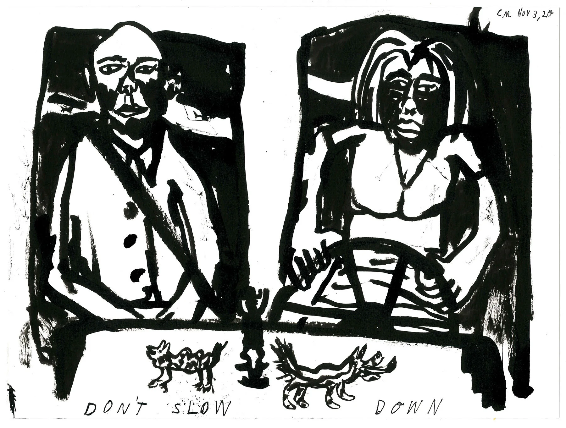 The days go by like wildness — ink drawings — image 15