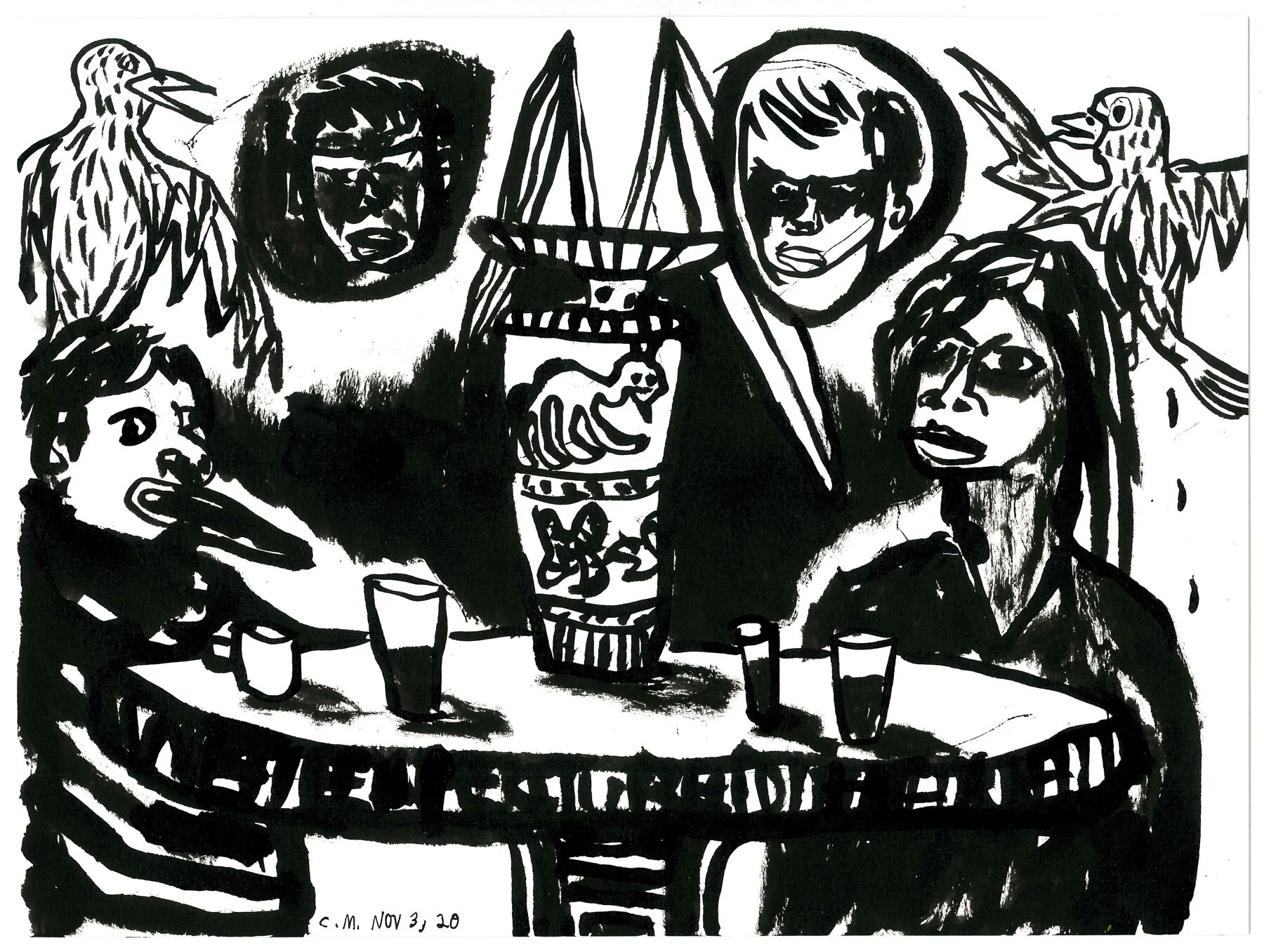 The days go by like wildness — ink drawings — image 20