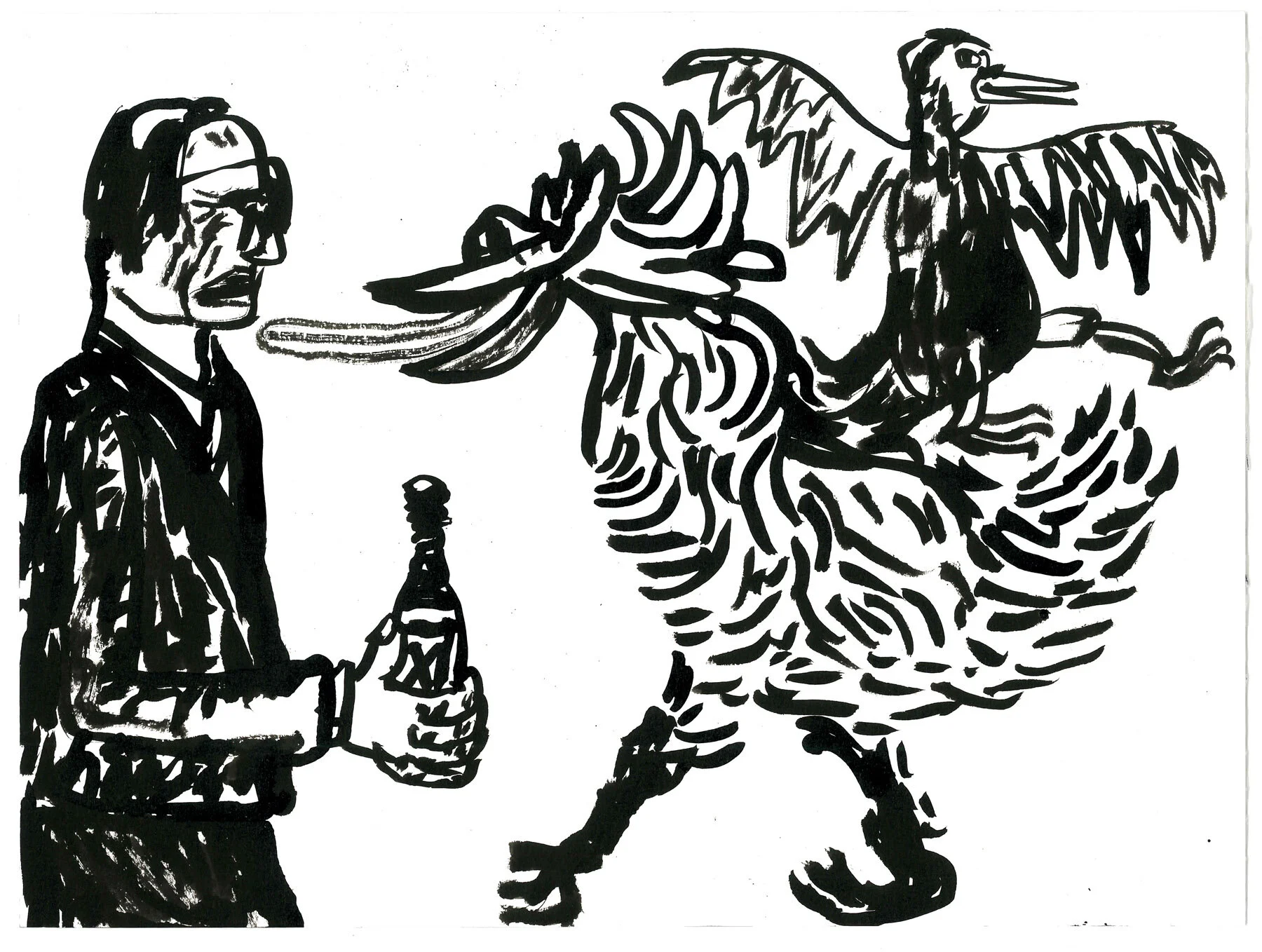 The days go by like wildness — ink drawings — image 32