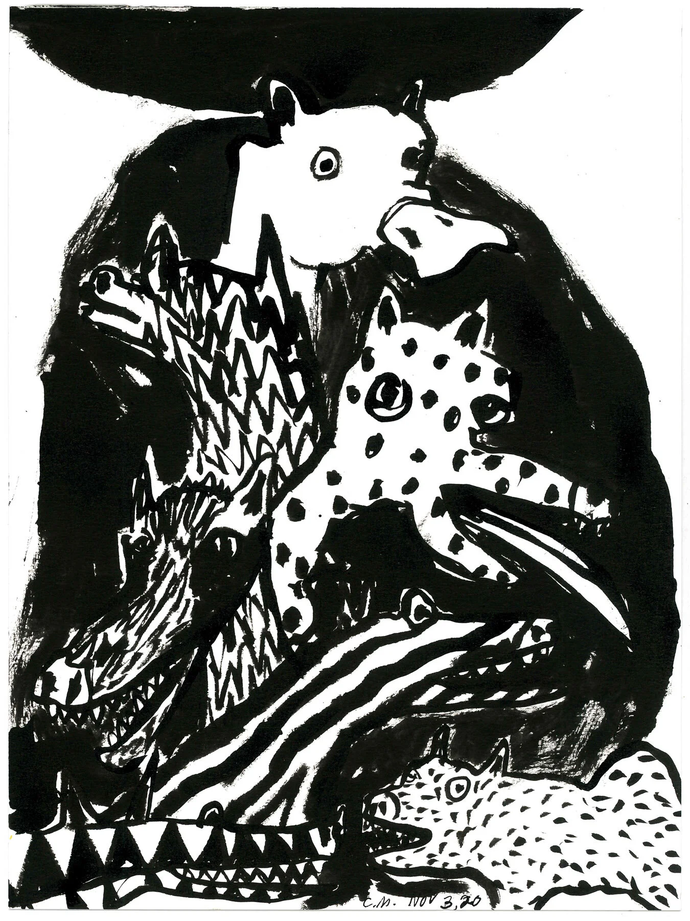 The days go by like wildness — ink drawings — image 69
