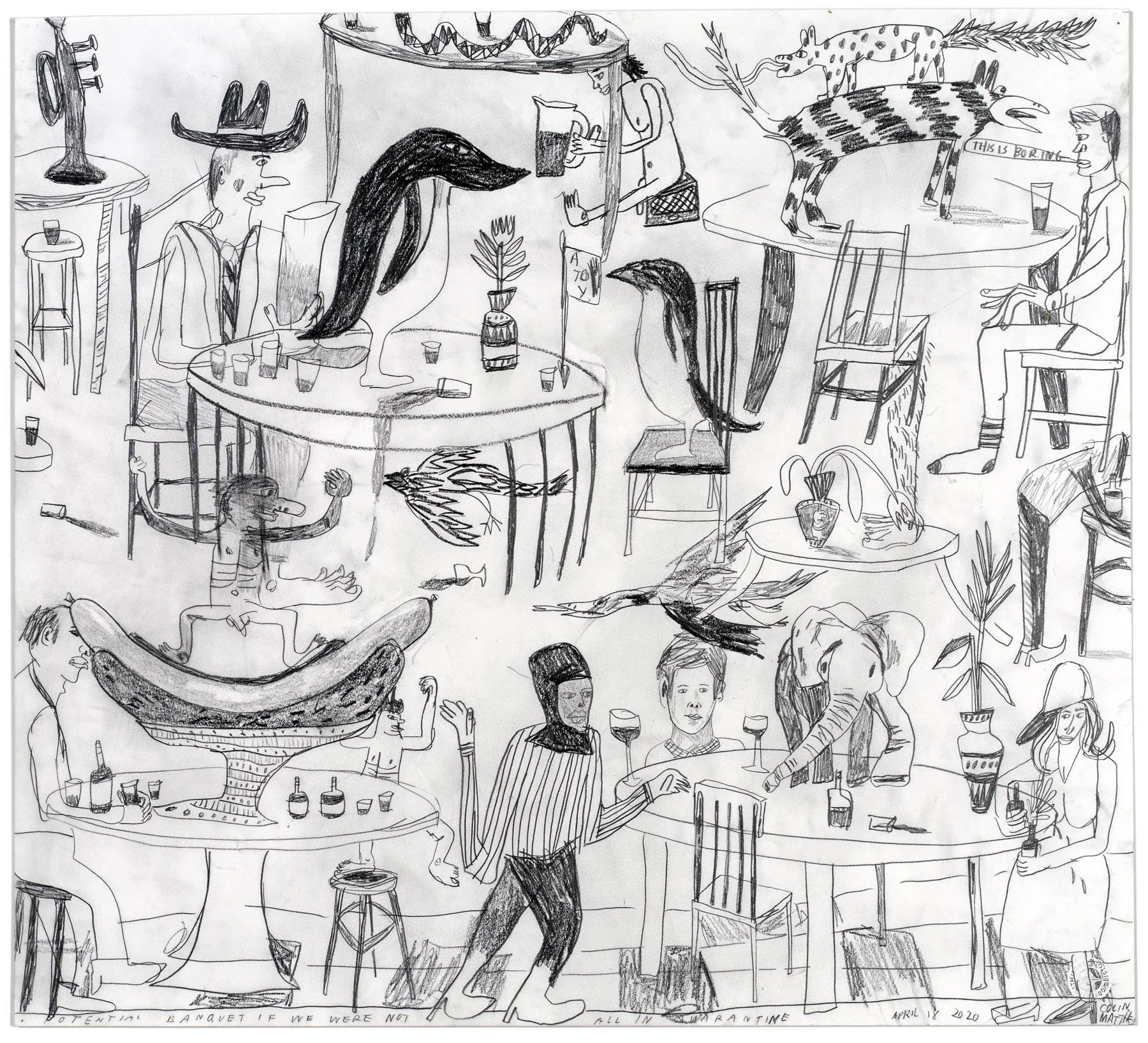 The days go by like wildness — pencil drawings — image 1