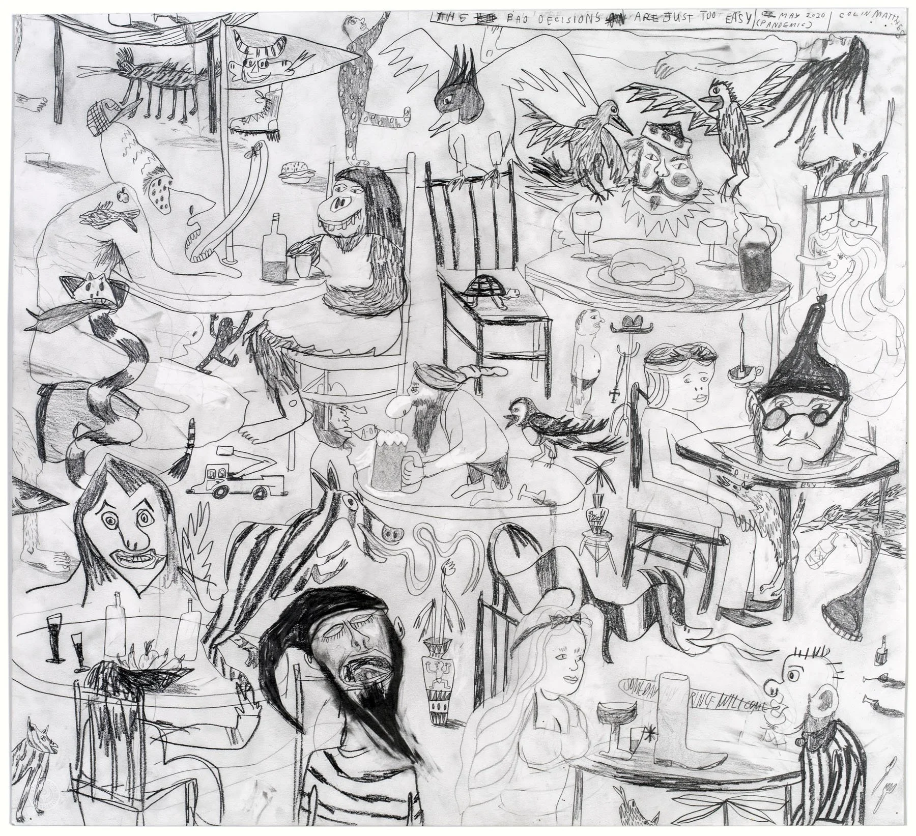 The days go by like wildness — pencil drawings — image 2