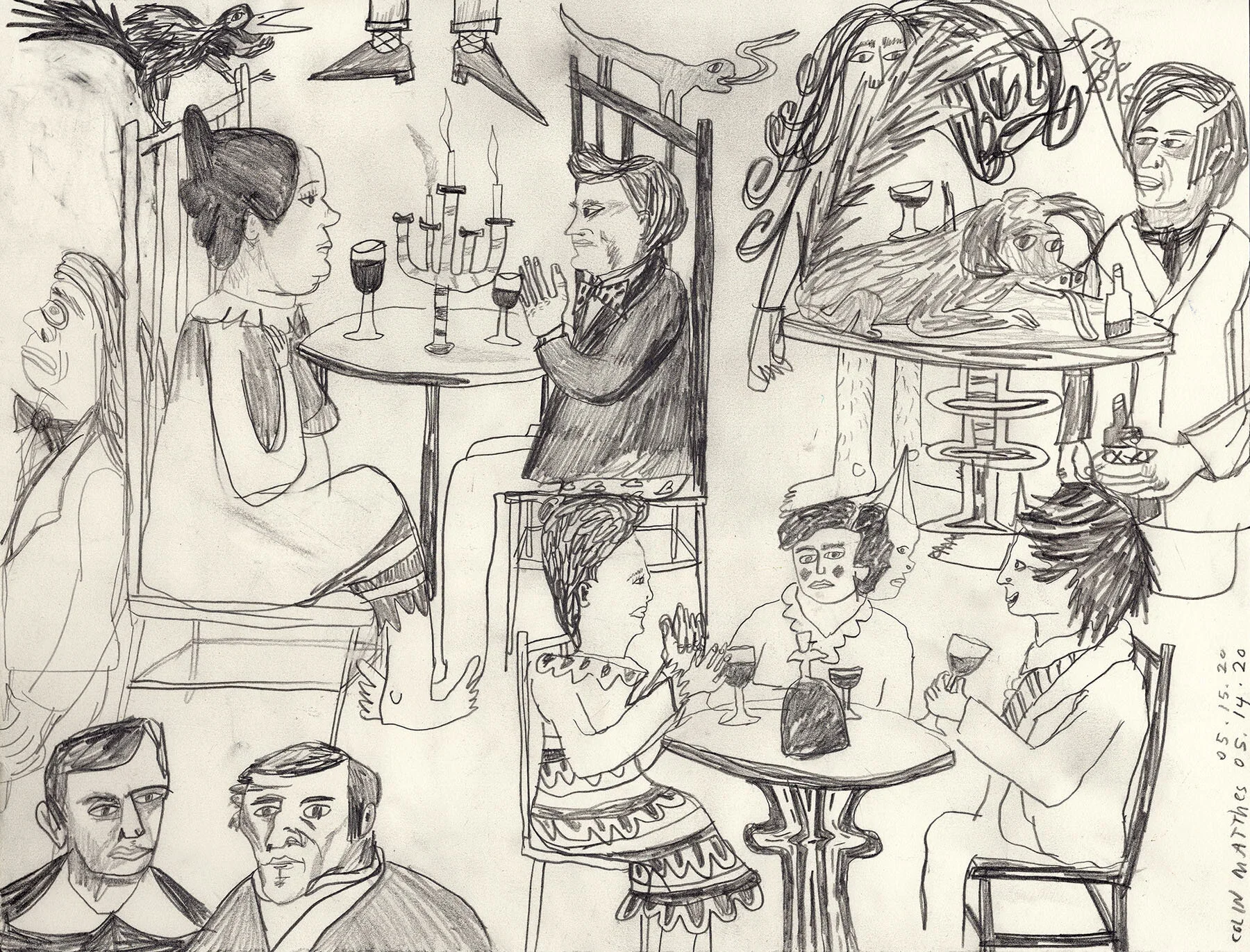 The days go by like wildness — pencil drawings — image 3